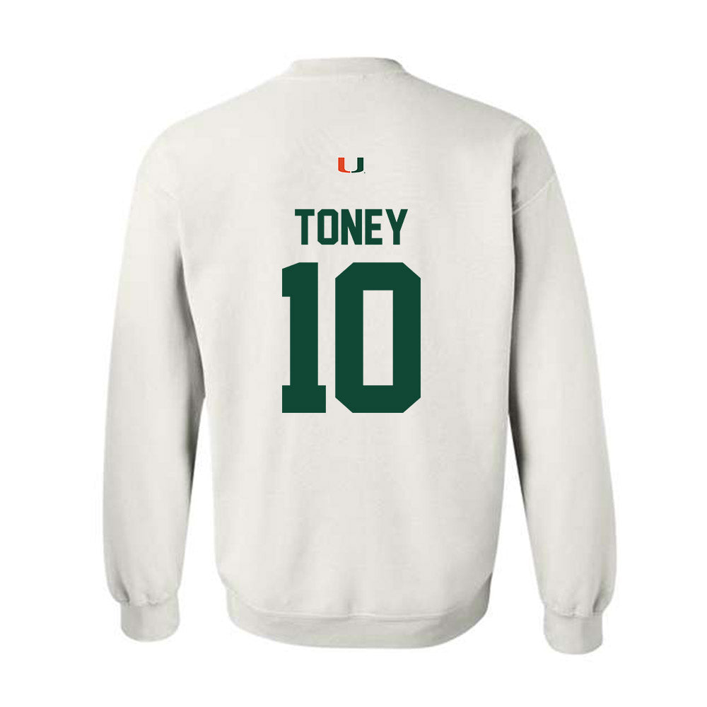 Miami - NCAA Football : Malachi Toney - Classic Shersey Crewneck Sweatshirt-1
