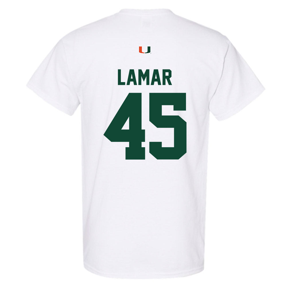 Miami - NCAA Football : Braylon Lamar - Classic Shersey T-Shirt-1