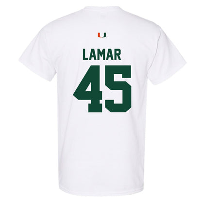 Miami - NCAA Football : Braylon Lamar - Classic Shersey T-Shirt-1
