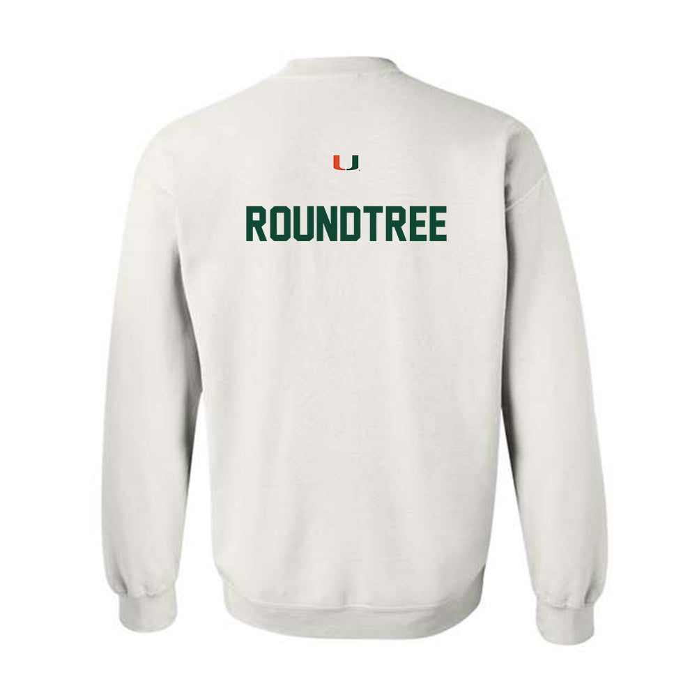 Miami - NCAA Women's Track & Field : Morgan Roundtree - Classic Shersey Crewneck Sweatshirt-1