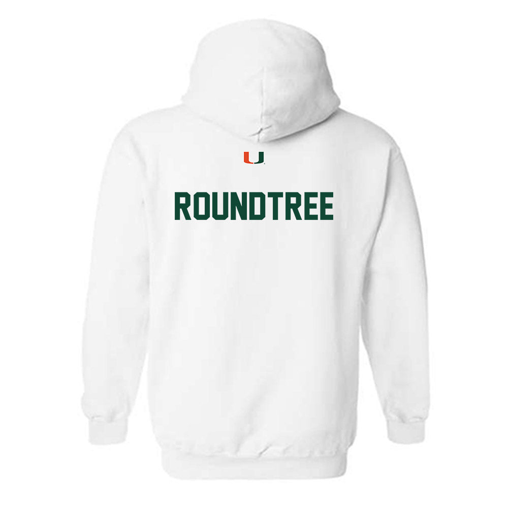 Miami - NCAA Women's Track & Field : Morgan Roundtree - Classic Shersey Hooded Sweatshirt-1