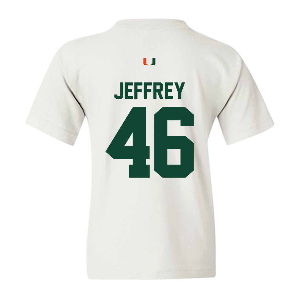 Miami - NCAA Baseball : Donavan Jeffrey - Classic Shersey Youth T-Shirt-1