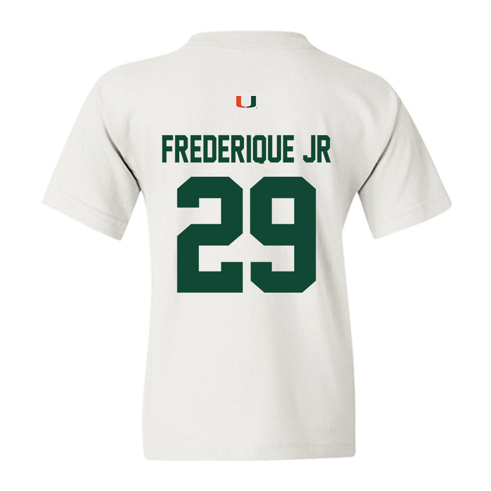 Miami - NCAA Football : Romanas Frederique Jr - Classic Shersey Youth T-Shirt-1