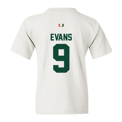 Miami - NCAA Baseball : Robert Evans - Classic Shersey Youth T-Shirt-1