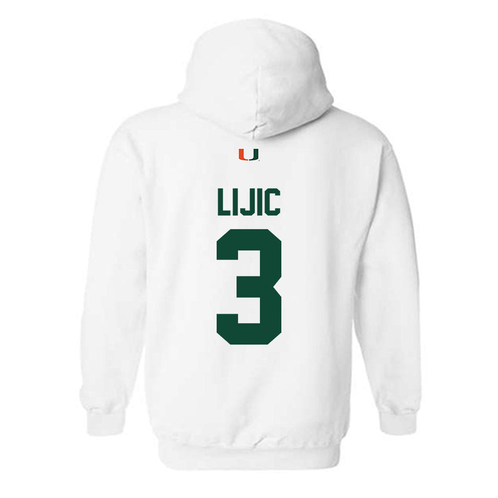 Miami - NCAA Women's Volleyball : Kate Lijic - Classic Shersey Hooded Sweatshirt-1