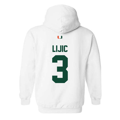 Miami - NCAA Women's Volleyball : Kate Lijic - Classic Shersey Hooded Sweatshirt-1