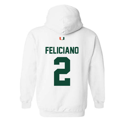 Miami - NCAA Women's Volleyball : Naylani Feliciano - Classic Shersey Hooded Sweatshirt-1