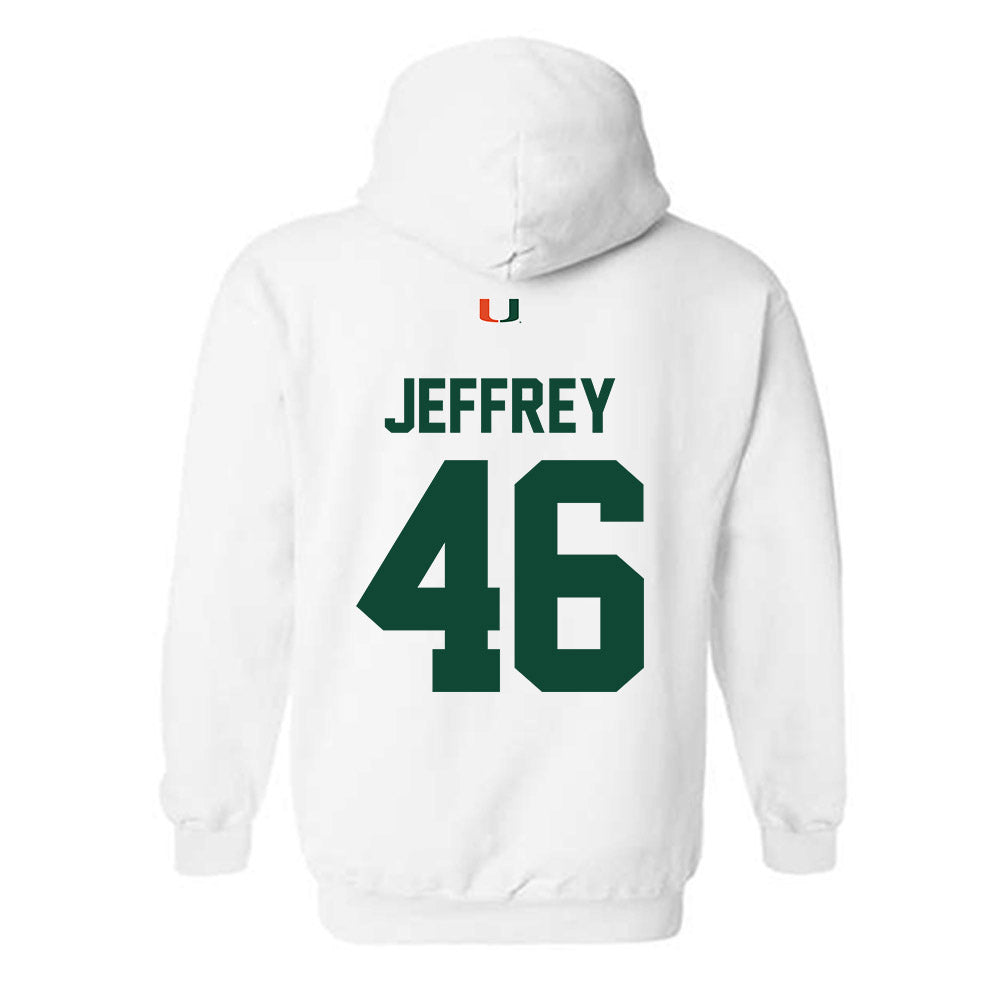Miami - NCAA Baseball : Donavan Jeffrey - Classic Shersey Hooded Sweatshirt-1
