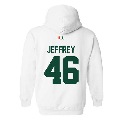 Miami - NCAA Baseball : Donavan Jeffrey - Classic Shersey Hooded Sweatshirt-1