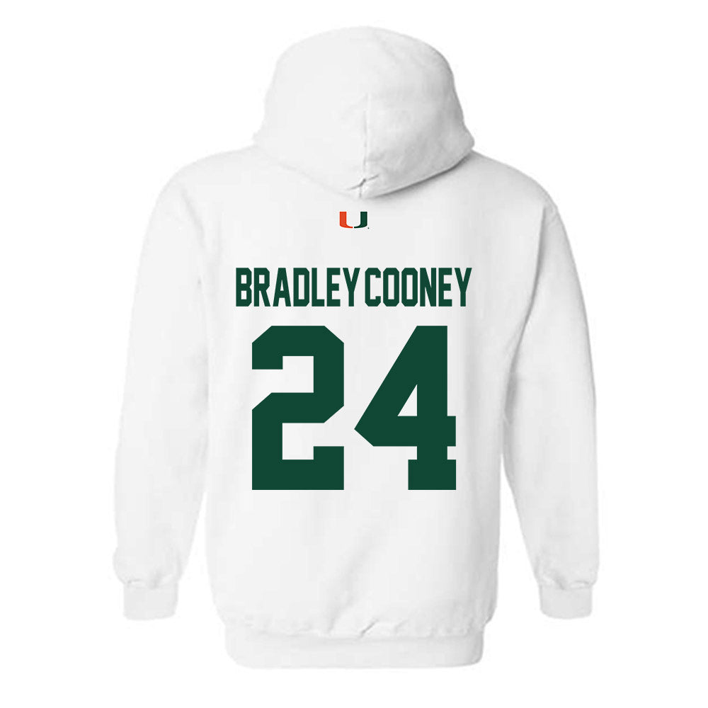 Miami - NCAA Baseball : Packy Bradley-Cooney - Classic Shersey Hooded Sweatshirt-1
