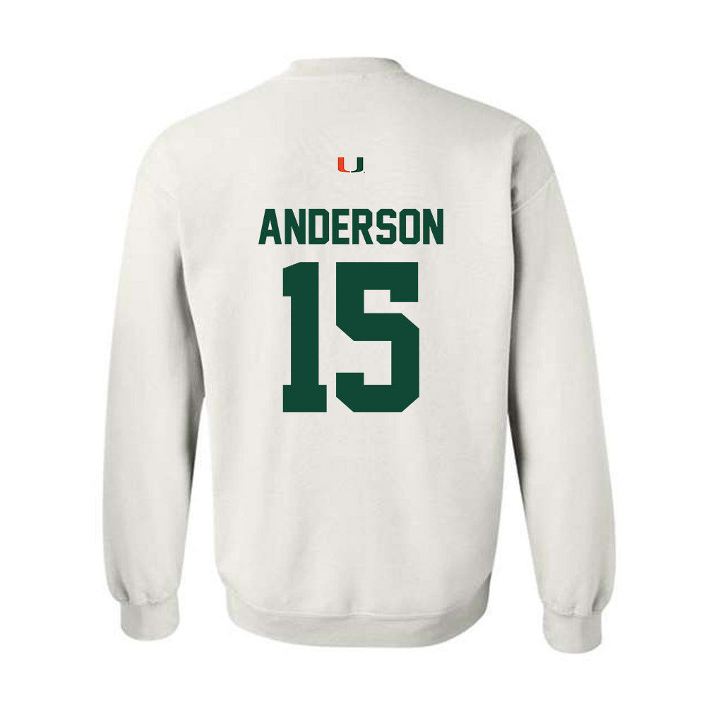 Miami - NCAA Football : Judd Anderson - Classic Shersey Crewneck Sweatshirt-1