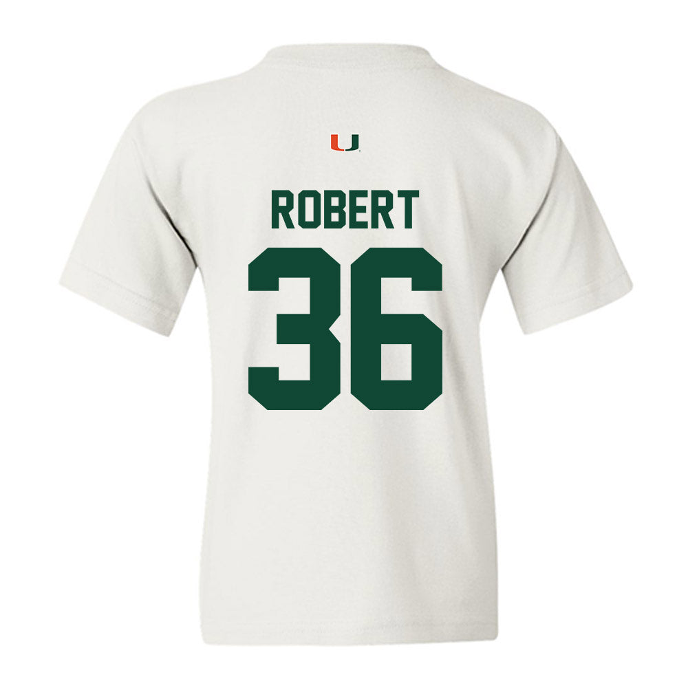 Miami - NCAA Baseball : Nick Robert - Classic Shersey Youth T-Shirt-1