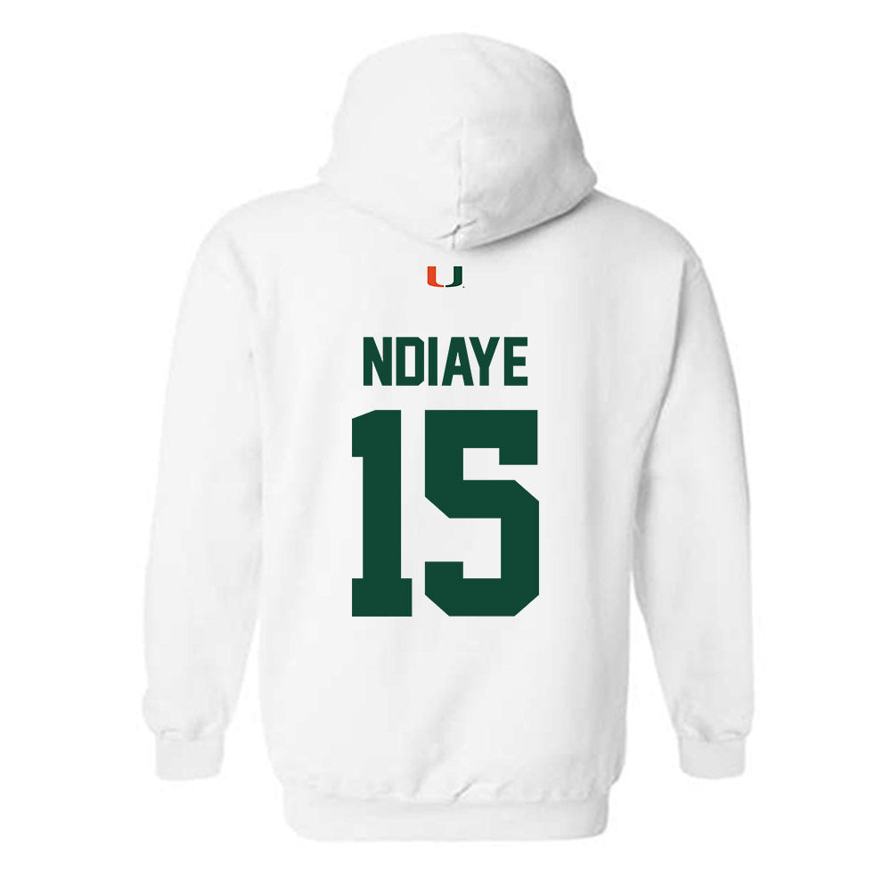 Miami - NCAA Women's Volleyball : Amina Ndiaye - Classic Shersey Hooded Sweatshirt-1