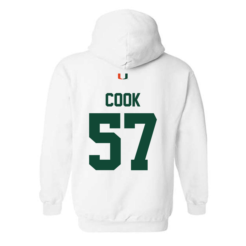 Miami - NCAA Football : Marley Cook - Classic Shersey Hooded Sweatshirt