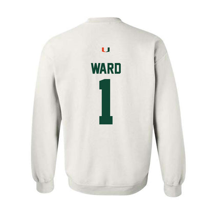 Miami - NCAA Football : Cam Ward - Classic Shersey Crewneck Sweatshirt-1