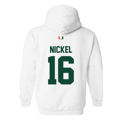 Miami - NCAA Football : Luke Nickel - Classic Shersey Hooded Sweatshirt-1