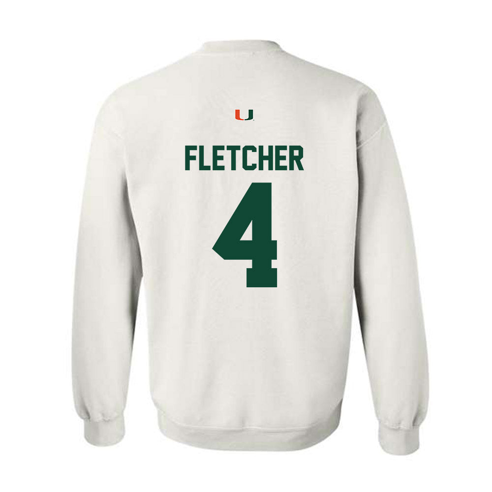 Miami - NCAA Football : Mark Fletcher - Classic Shersey Crewneck Sweatshirt