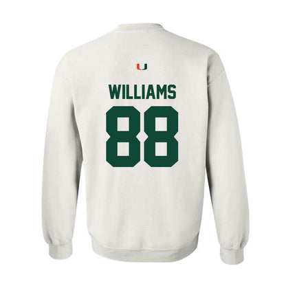 Miami - NCAA Football : Riley Williams - Classic Shersey Crewneck Sweatshirt