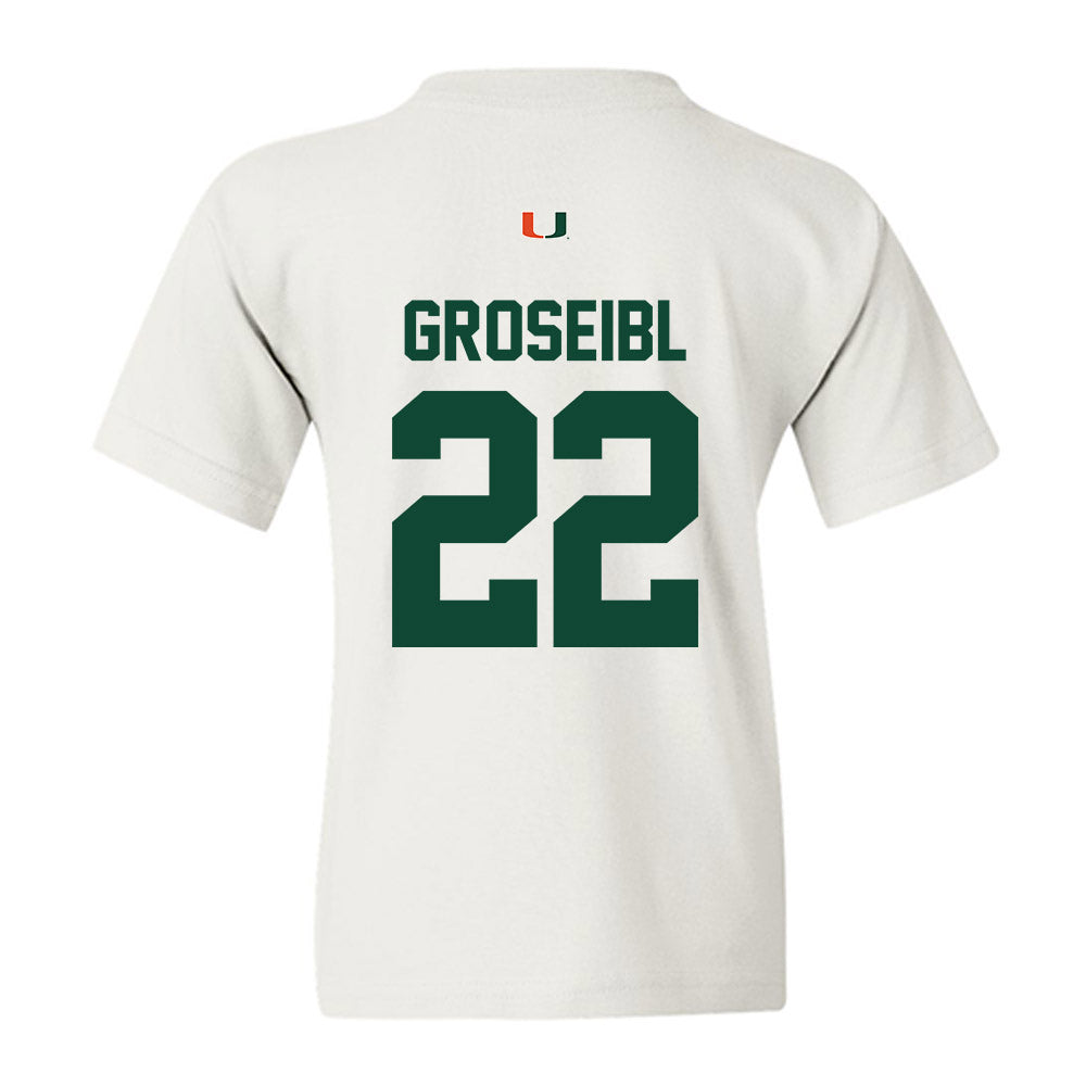 Miami - NCAA Women's Soccer : Sara Groseibl - Classic Shersey Youth T-Shirt-1