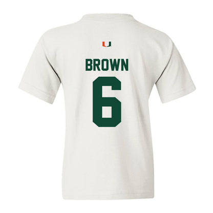 Miami - NCAA Football : CharMar Brown - Classic Shersey Youth T-Shirt-1
