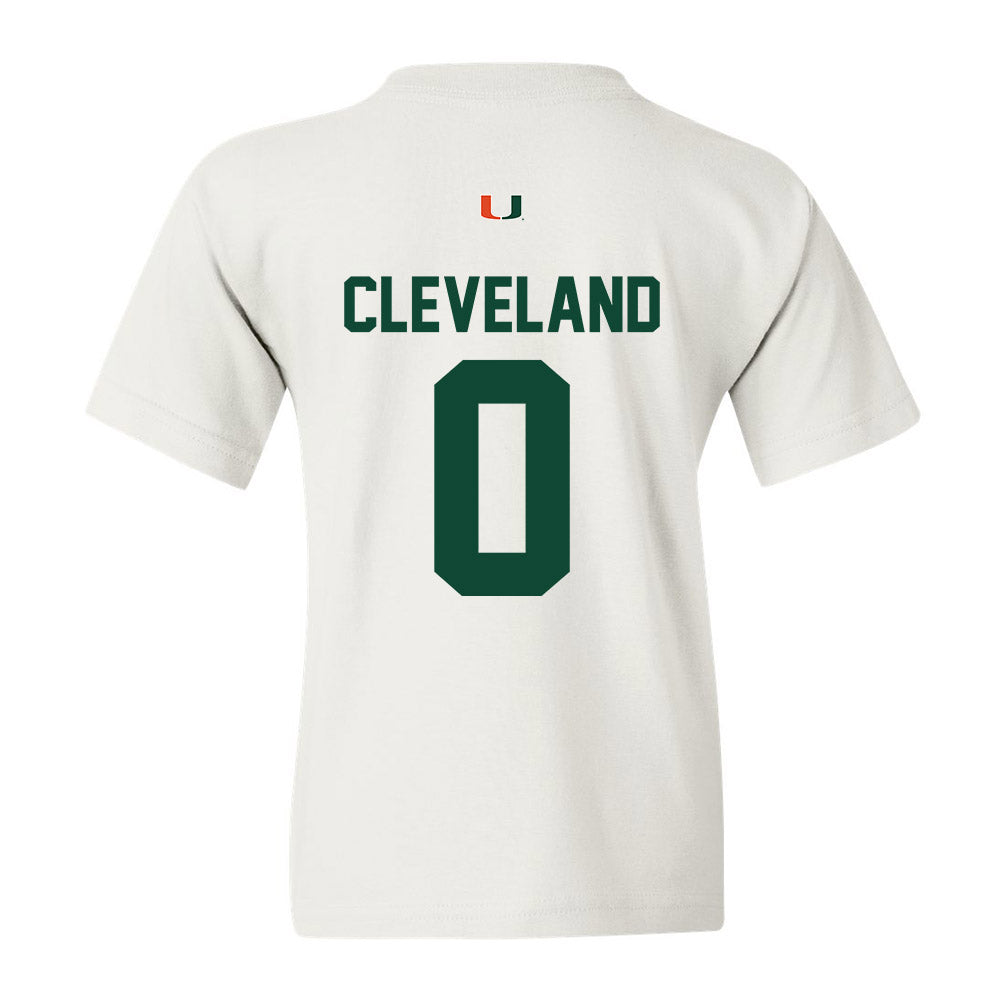 Miami - NCAA Men's Basketball : Matthew Cleveland - Classic Shersey Youth T-Shirt