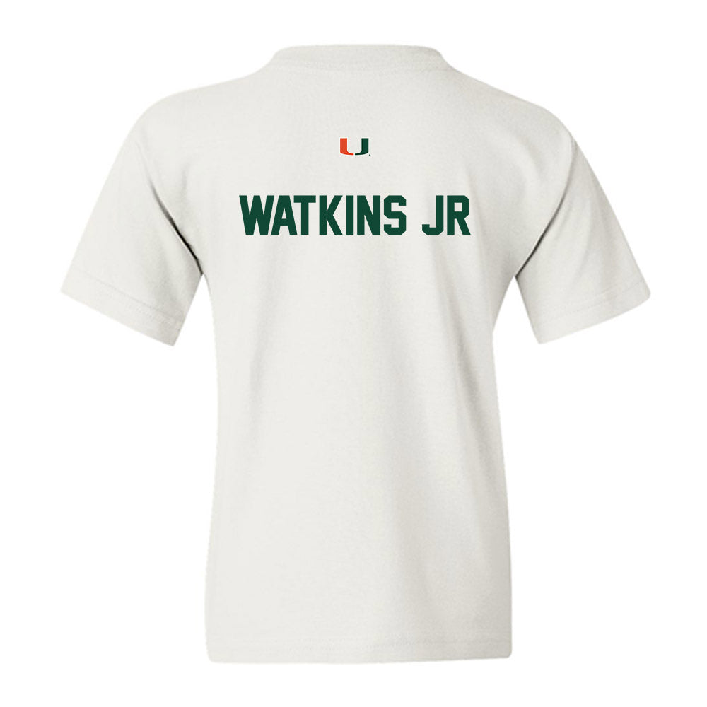 Miami - NCAA Men's Track & Field : Sean Watkins Jr - Classic Shersey Youth T-Shirt-1