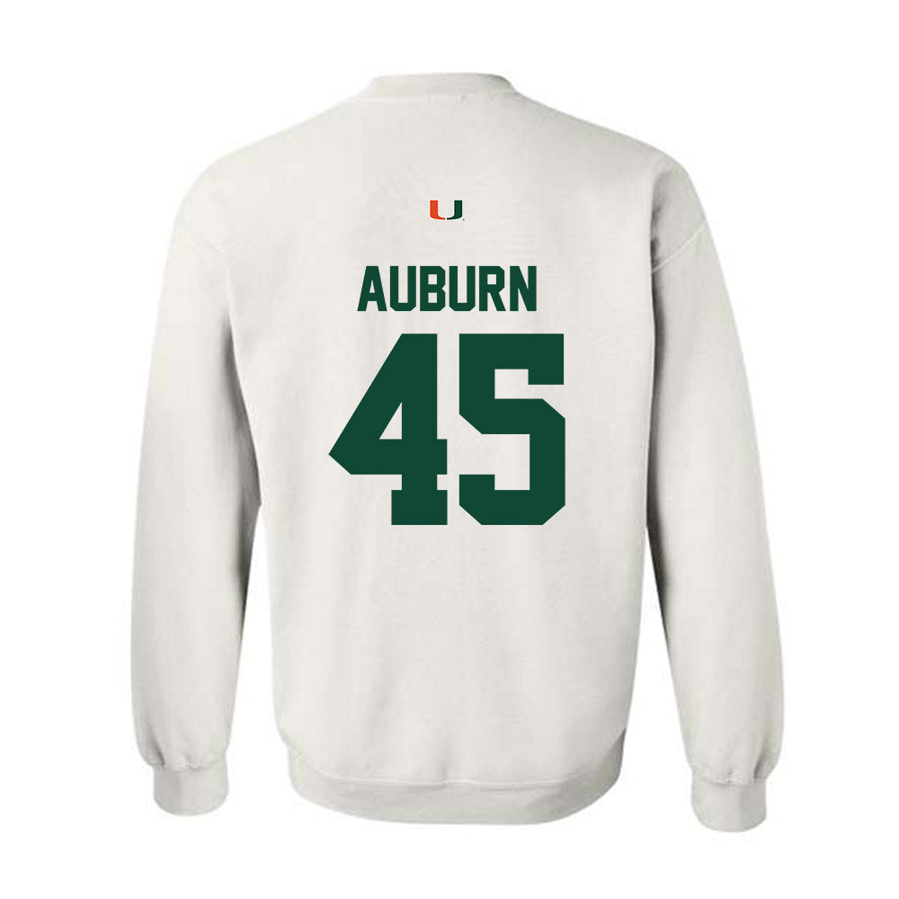 Miami - NCAA Football : Bert Auburn - Classic Shersey Crewneck Sweatshirt-1