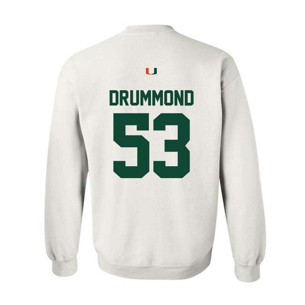 Miami - NCAA Baseball : Lj Drummond - Classic Shersey Crewneck Sweatshirt-1