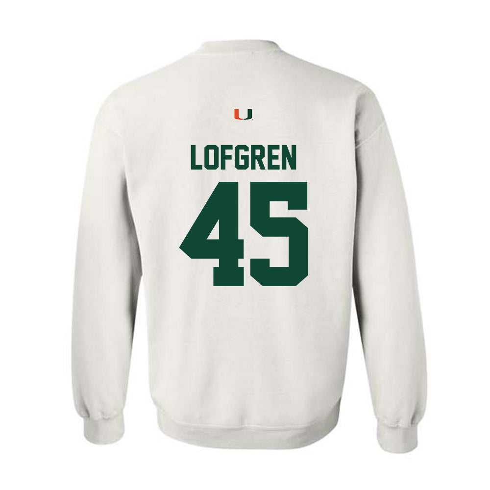 Miami - NCAA Baseball : Brixton Lofgren - Classic Shersey Crewneck Sweatshirt-1