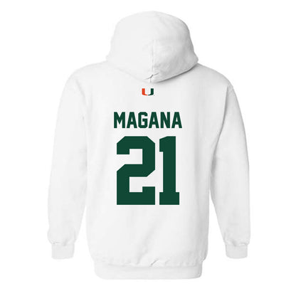 Miami - NCAA Baseball : Mario Magana - Classic Shersey Hooded Sweatshirt-1