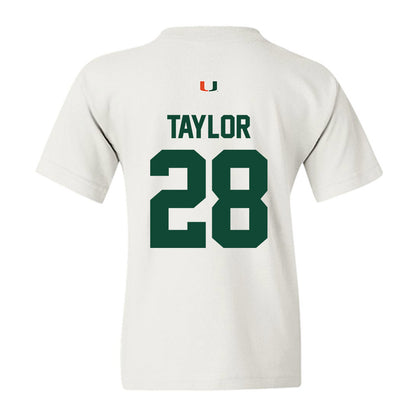 Miami - NCAA Football : Isaiah Taylor - Classic Shersey Youth T-Shirt-1
