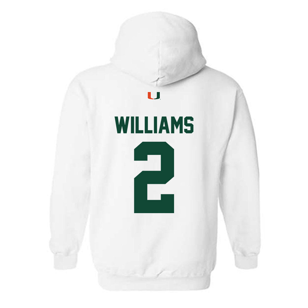 Miami - NCAA Baseball : Derek Williams - Classic Shersey Hooded Sweatshirt-1