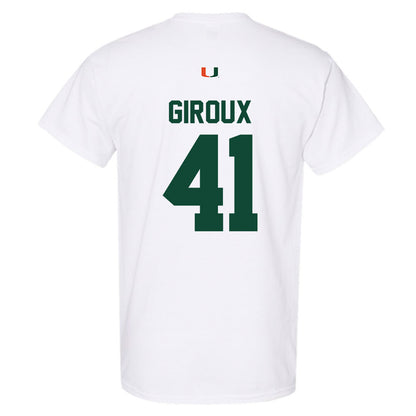 Miami - NCAA Baseball : Alexander Giroux - Classic Shersey T-Shirt-1