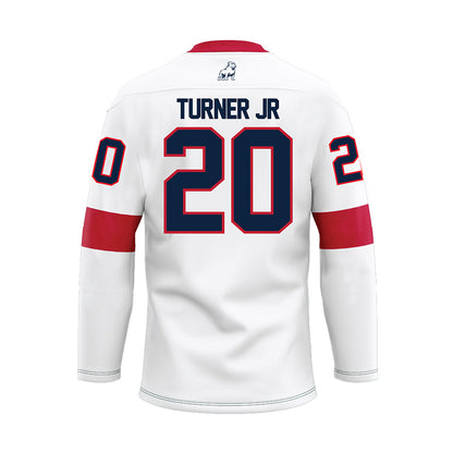 Samford - NCAA Football : Termaine Turner jr - White Hockey Jersey-1