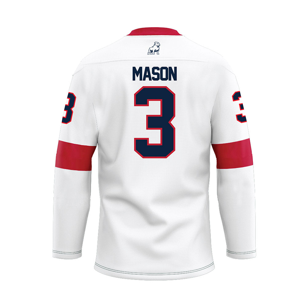 Samford - NCAA Football : E. Jai Mason - White Hockey Jersey