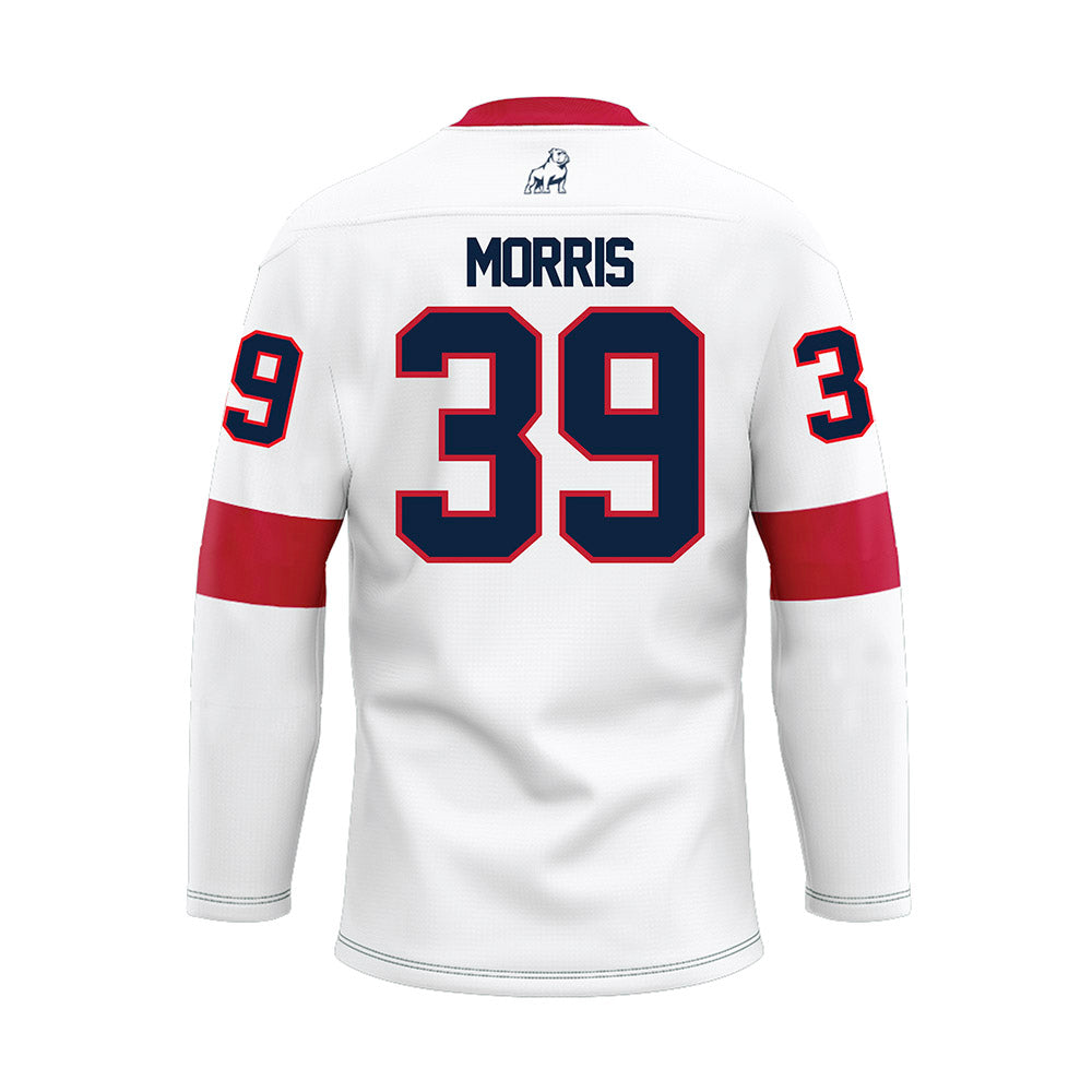 Samford - NCAA Football : Gavin Morris - White Hockey Jersey