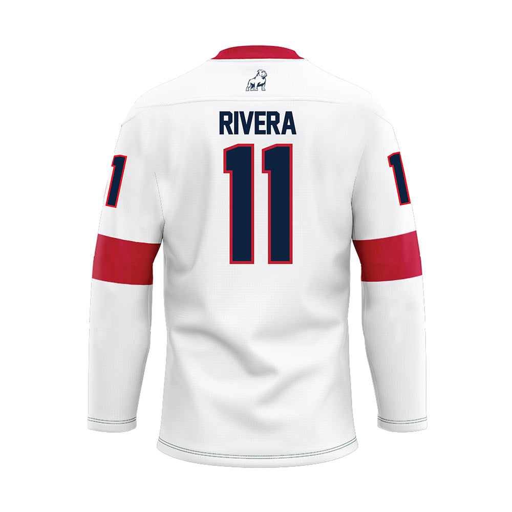 Samford - NCAA Women's Basketball : Briana Rivera - White Hockey Jersey-1