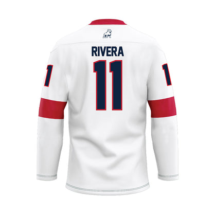 Samford - NCAA Women's Basketball : Briana Rivera - White Hockey Jersey-1