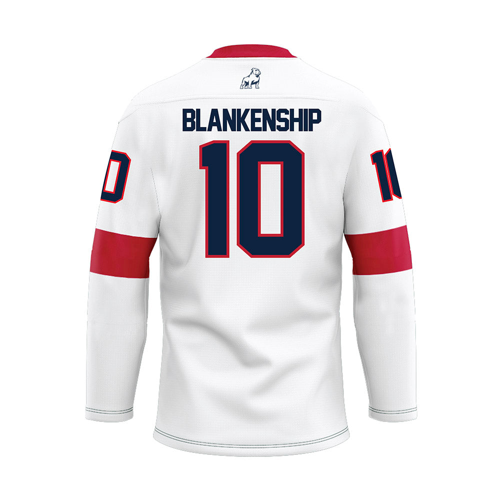 Samford - NCAA Women's Basketball : Aubrey Blankenship - White Hockey Jersey-1