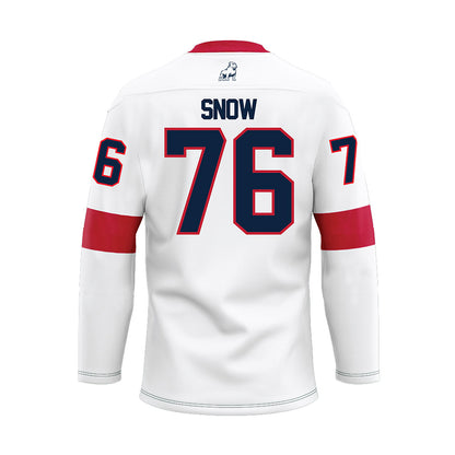 Samford - NCAA Football : Michael Snow - White Hockey Jersey-1