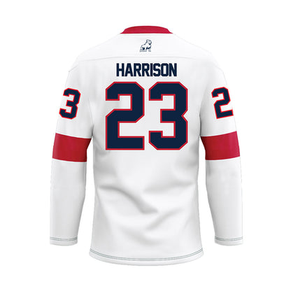 Samford - NCAA Men's Basketball : Caleb Harrison - White Hockey Jersey