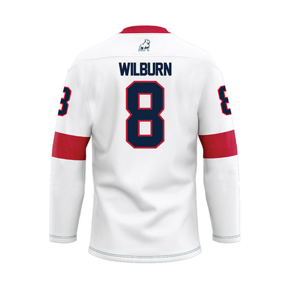 Samford - NCAA Men's Basketball : Zion Wilburn - White Hockey Jersey