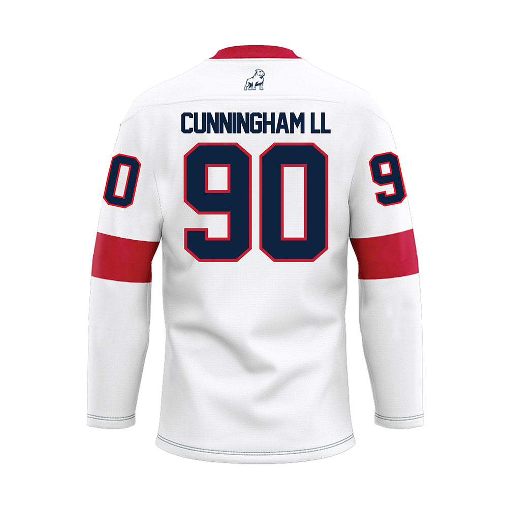 Samford - NCAA Football : Conroy Cunningham ll - White Hockey Jersey