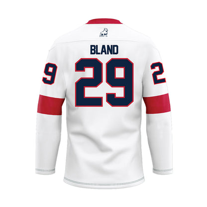 Samford - NCAA Football : Cameron Bland - White Hockey Jersey-1