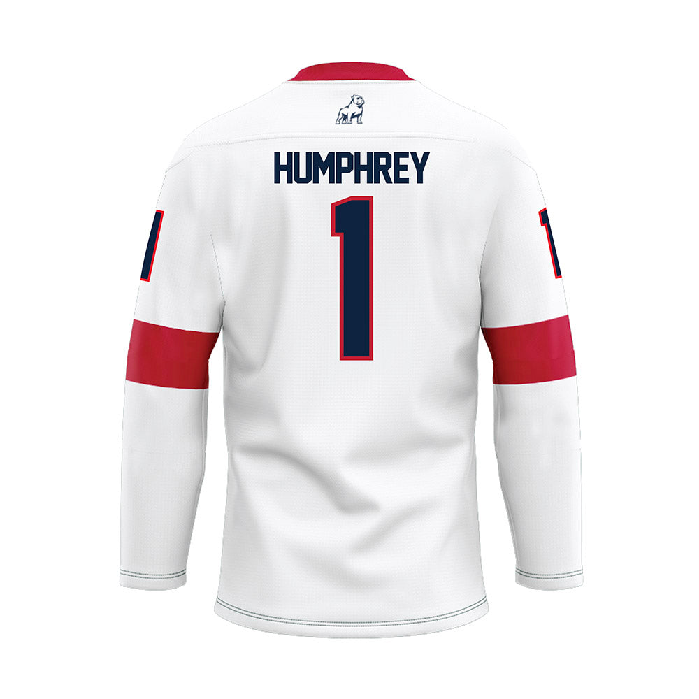 Samford - NCAA Men's Basketball : DaJion Humphrey - White Hockey Jersey-1