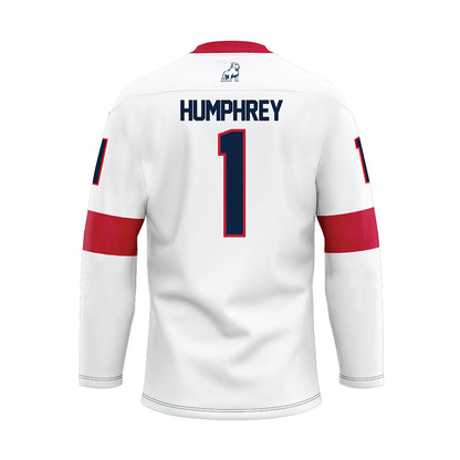 Samford - NCAA Men's Basketball : DaJion Humphrey - White Hockey Jersey-1