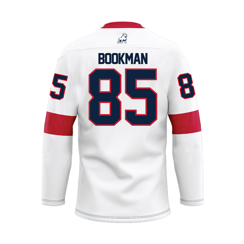 Samford - NCAA Football : Nicholas Bookman - White Hockey Jersey-1