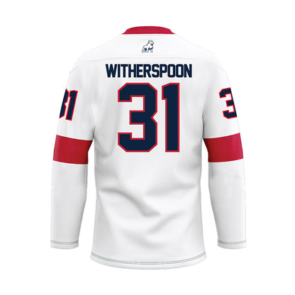 Samford - NCAA Football : DaMonta Witherspoon - White Fashion Hockey Jersey