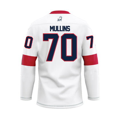 Samford - NCAA Football : Crosby Mullins - White Hockey Jersey-1