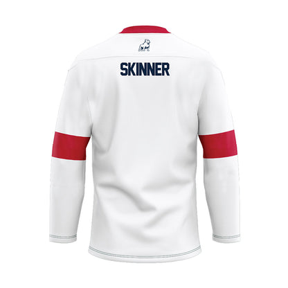 Samford - NCAA Women's Golf : Anne Reaves Skinner - White Hockey Jersey